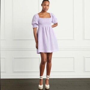 Hill House linen lilac stripe Athena